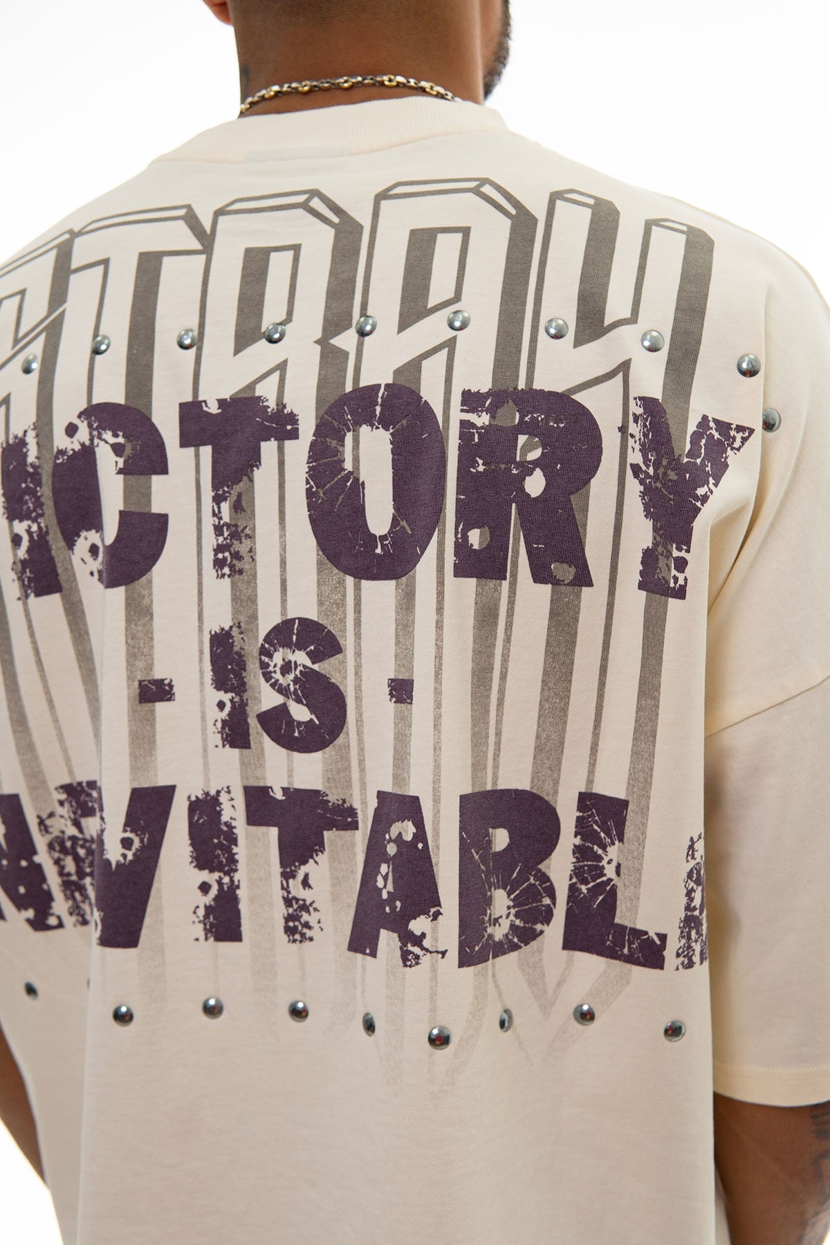 Stray claim victory wide & crop fit tee Natural by Stray - 4