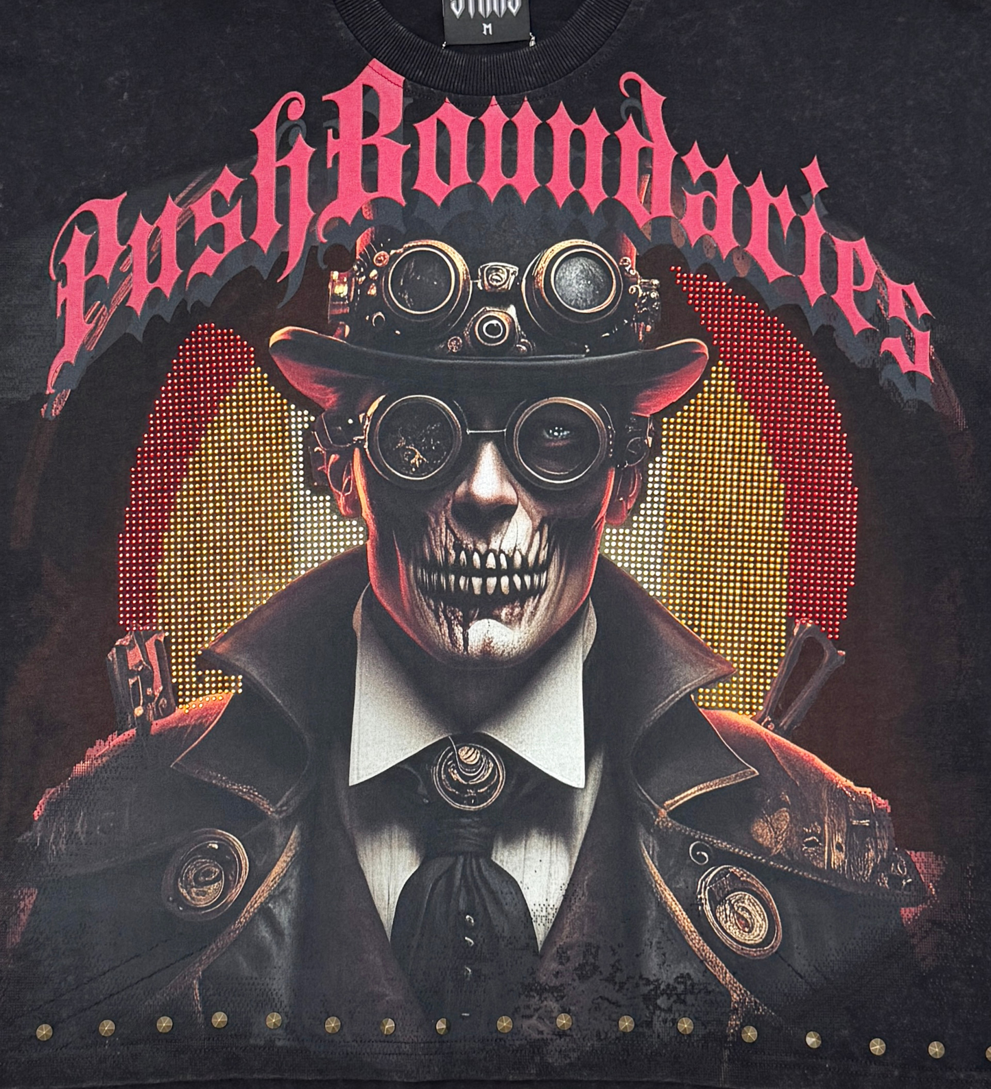 Stray push boundaries wide & crop fit tee