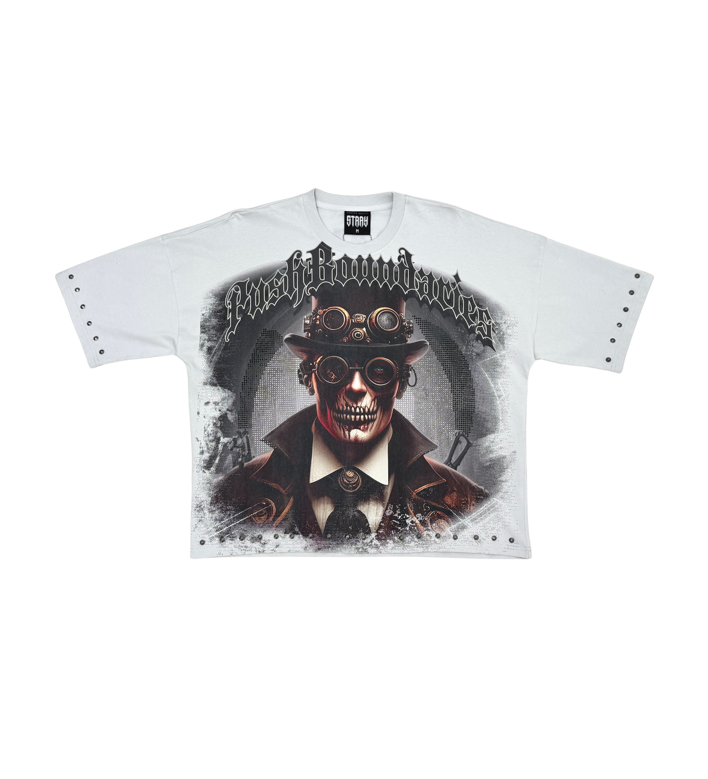 Stray push boundaries wide & crop fit tee