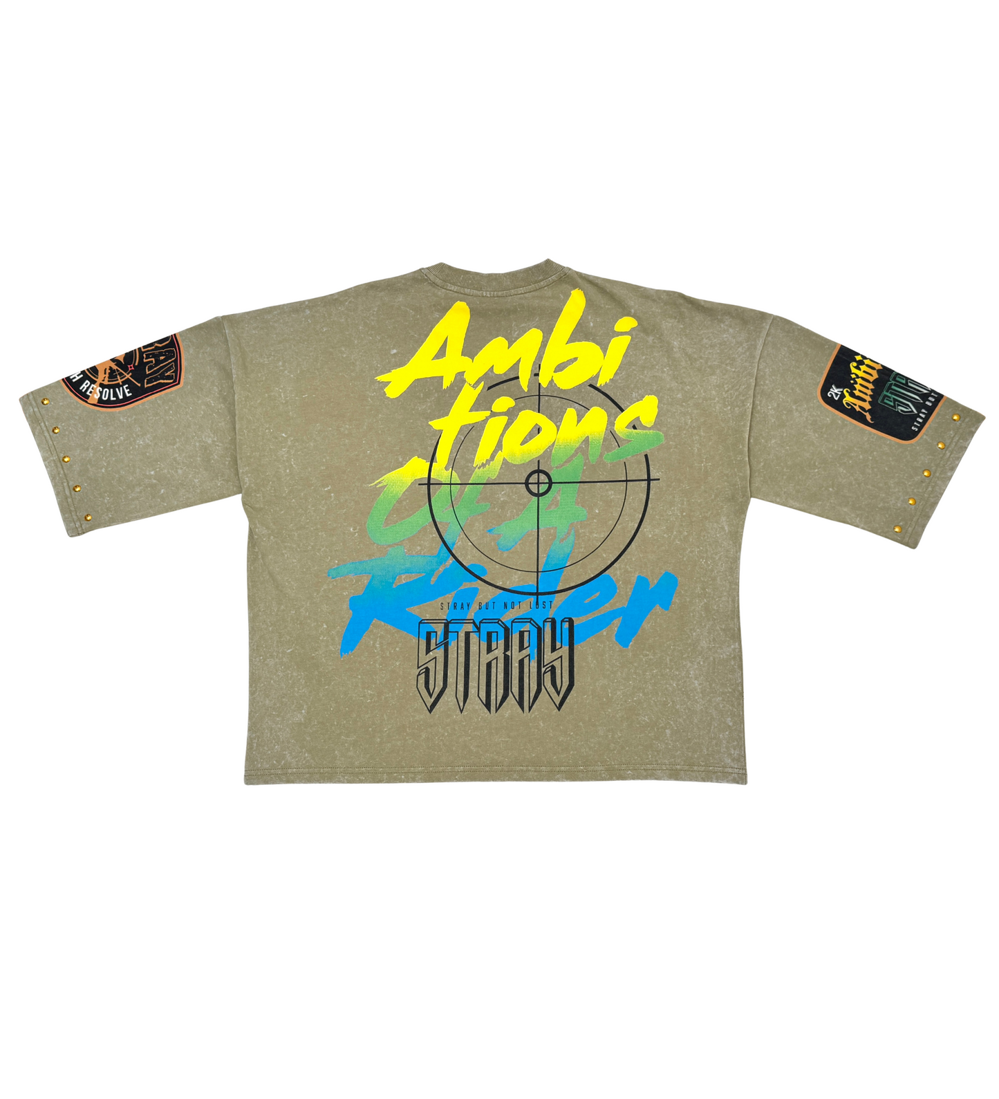 Stray ambitions 3/4 sleeve tee