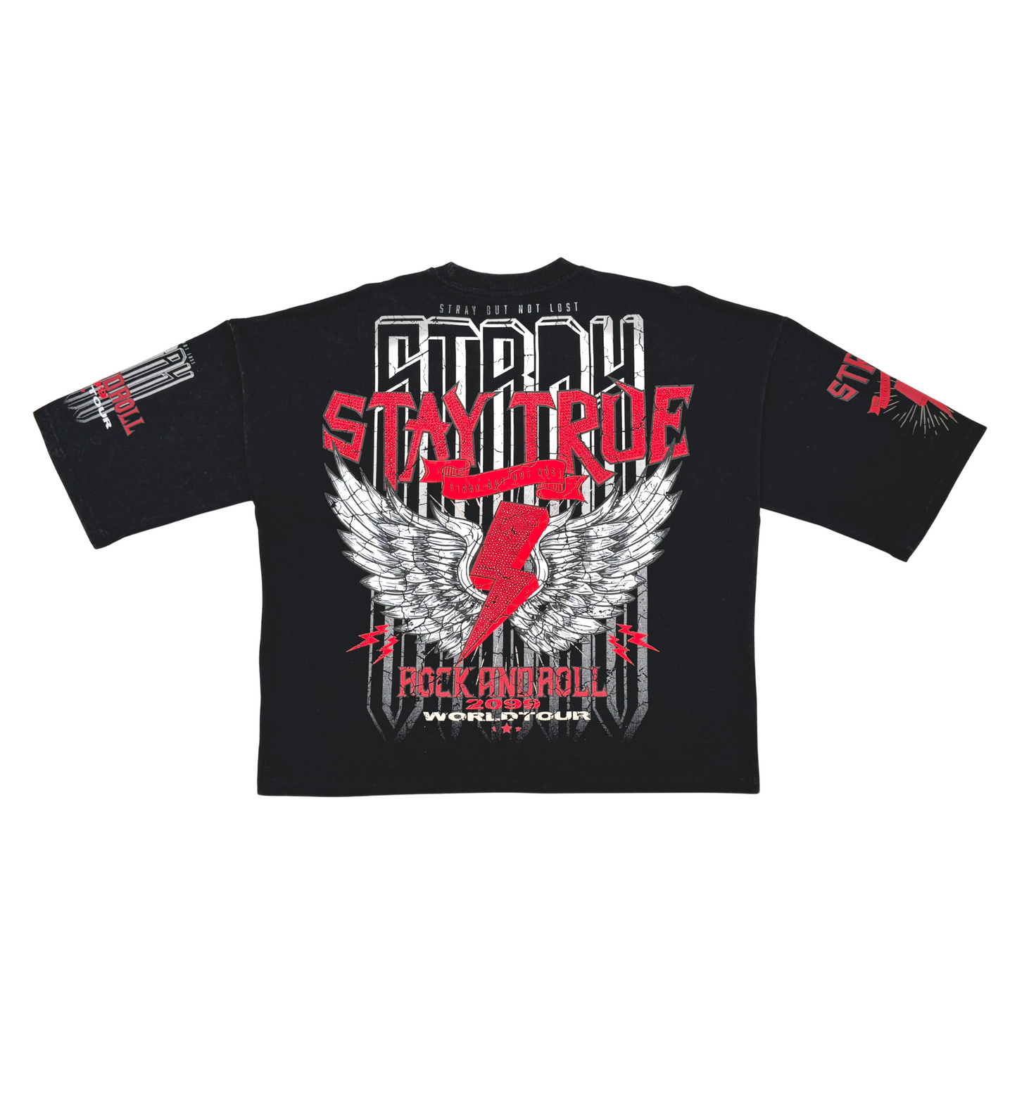 Stray rock n roller 3/4 sleeve tee