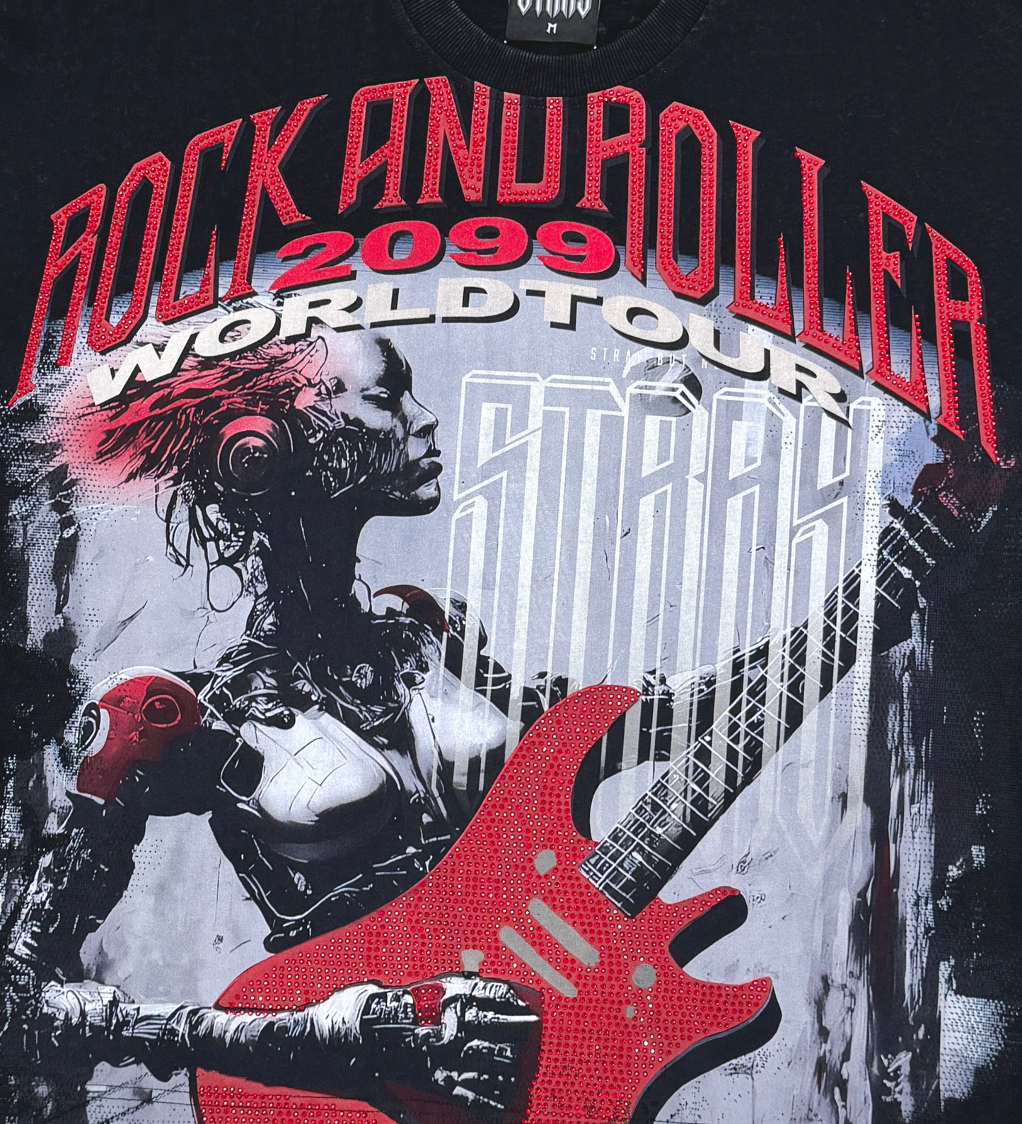 Stray rock n roller 3/4 sleeve tee