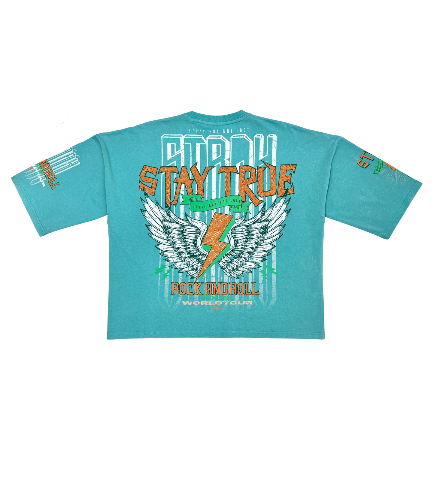 Stray rock n roller 3/4 sleeve tee