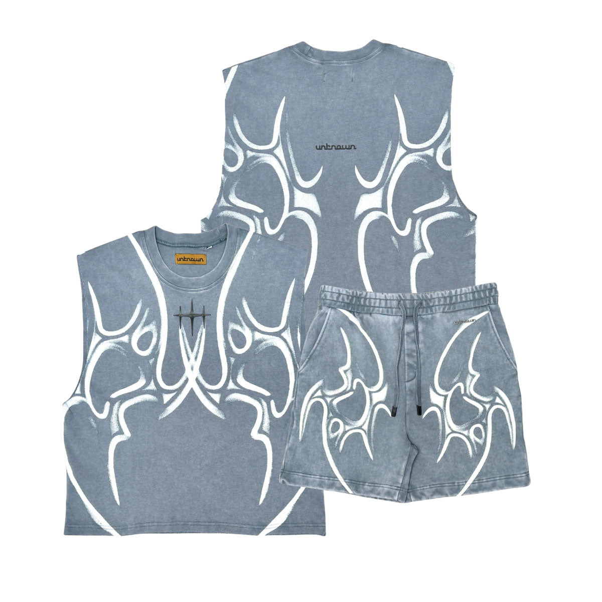 Printed sleeveless tee by Unknown - 11