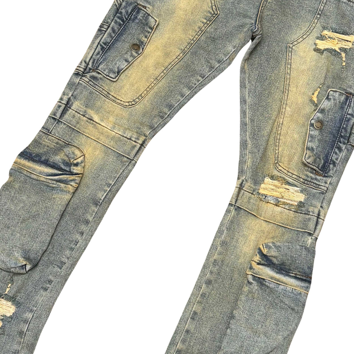 Flared Fit Pant Vintage Indigo by Vicious - 3