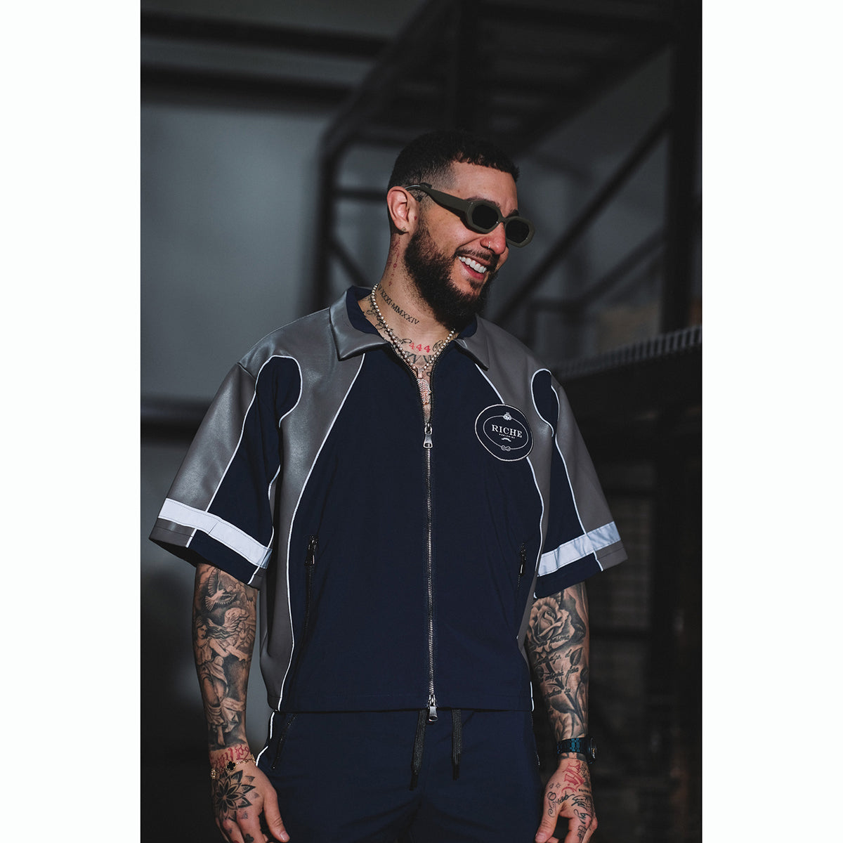 Racer crop set Navy by Vie+Riche
- 1