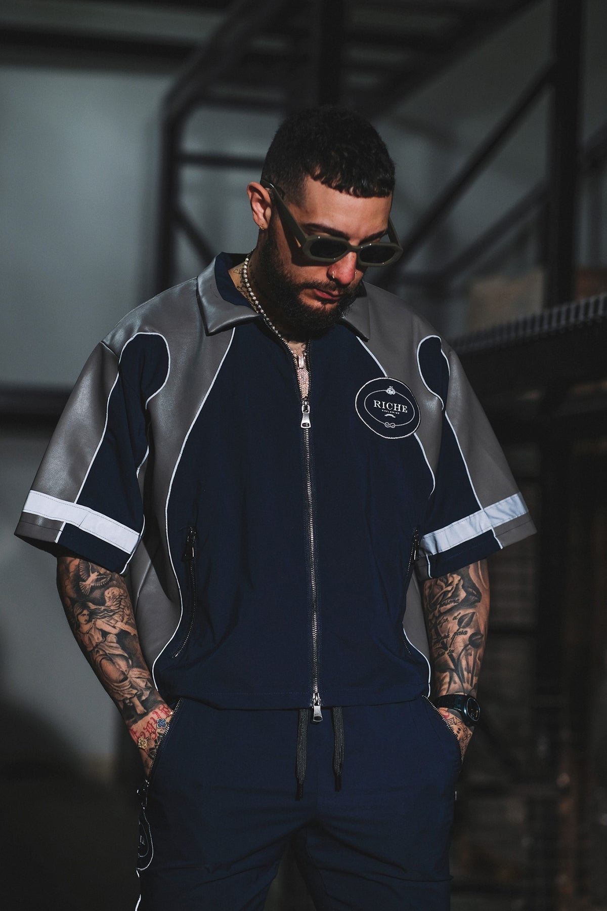 Racer crop set Navy by Vie+Riche
- 3