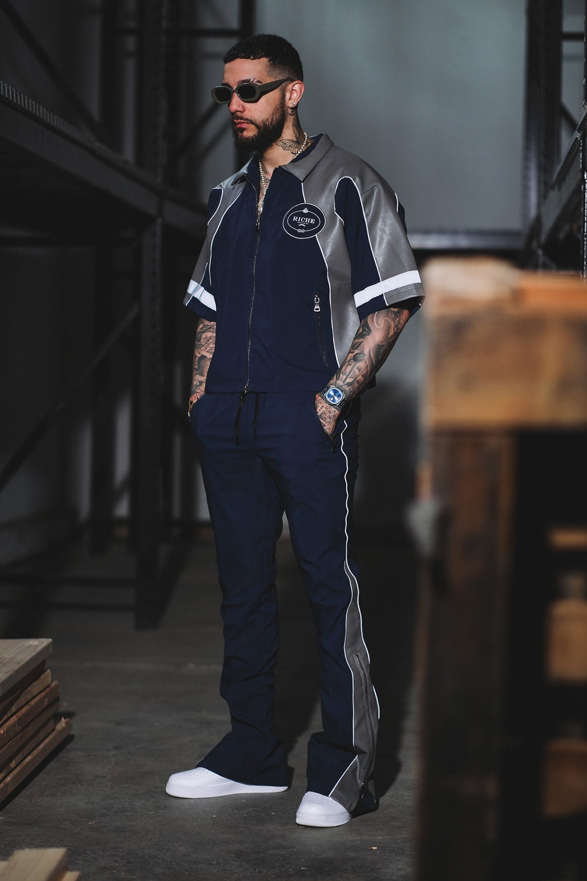 Racer crop set Navy by Vie+Riche
- 6