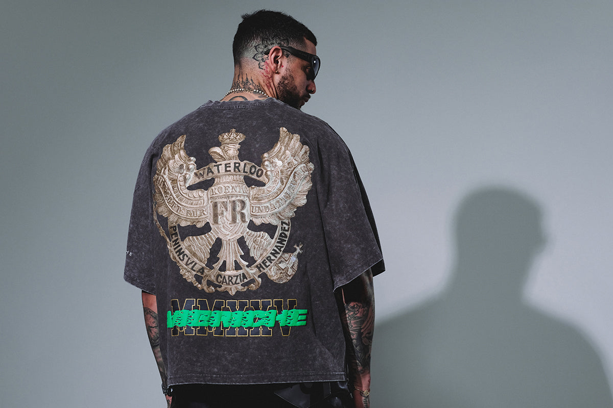 Waterloo badge tee Gray Acid Ash by Vie+Riche
- 6