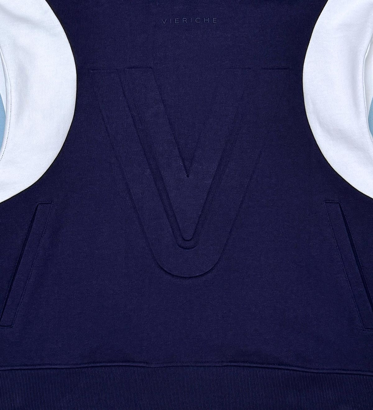 Embossed v hoodie Navy by Vie+Riche
- 6