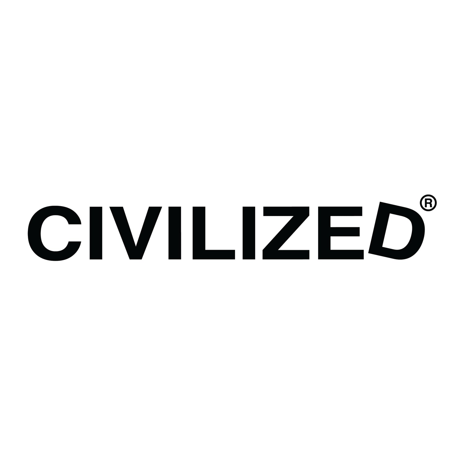 Civilized logo black ink