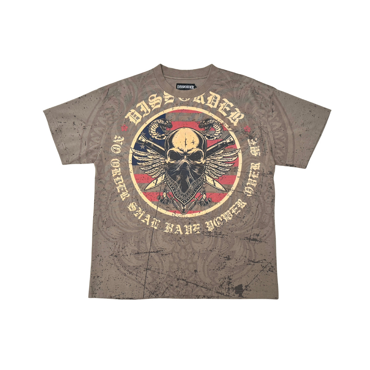 No power over me tee by Dissorder, view 8
