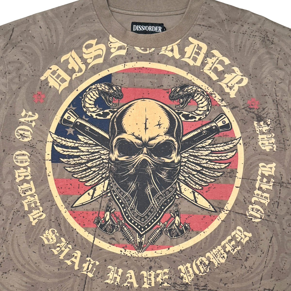 No power over me tee by Dissorder, view 10