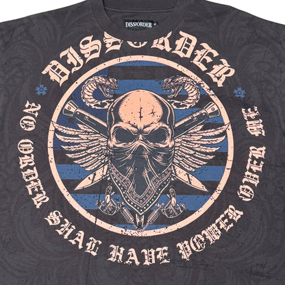 No Power Over Me Tee Charcoal by Dissorder - 3