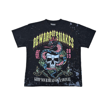 Beware Tee Black by Dissorder - 1