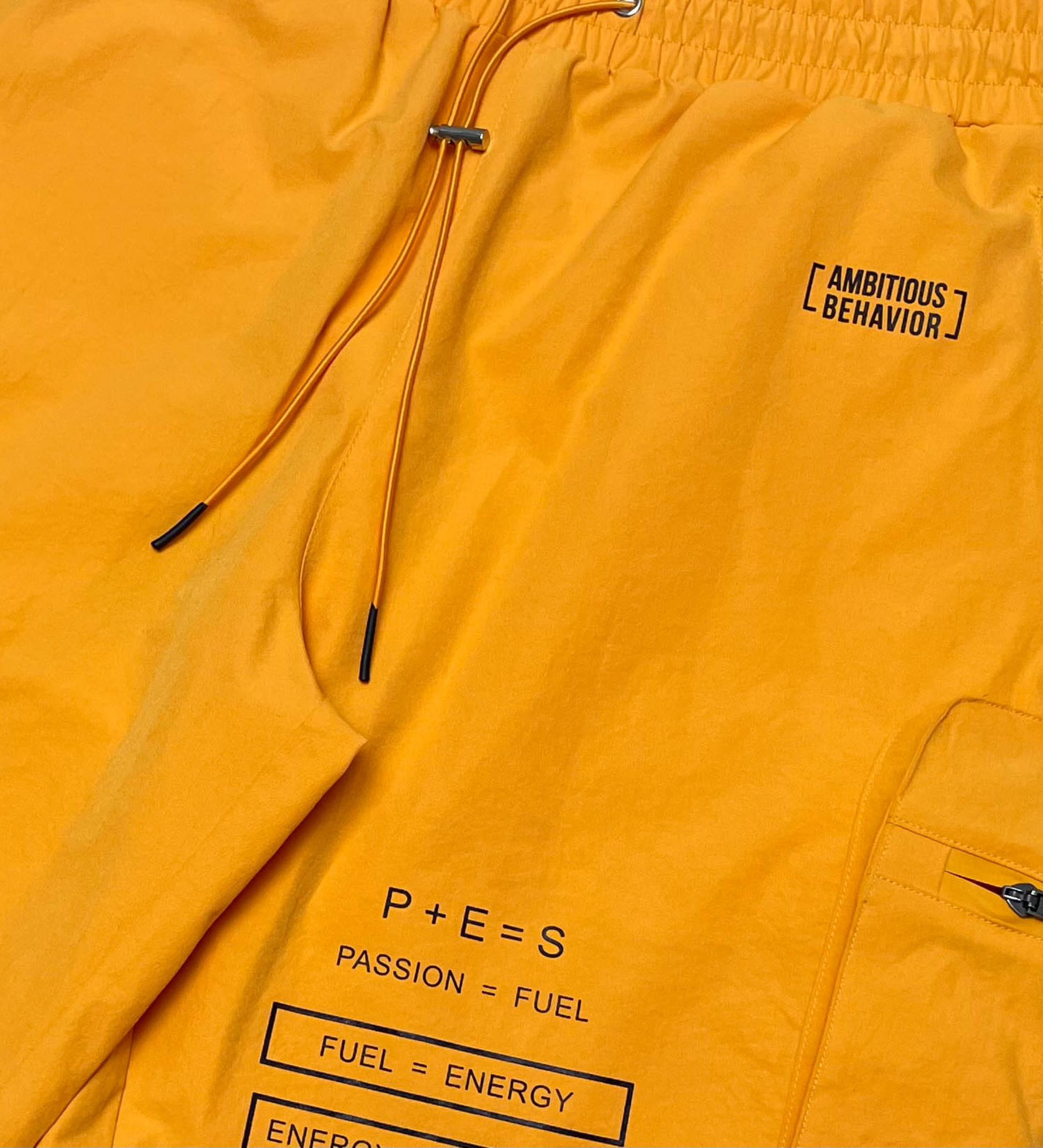 Red Tag P.E.S Nylon Cargo Short - Orange | Red Tag Brand _3