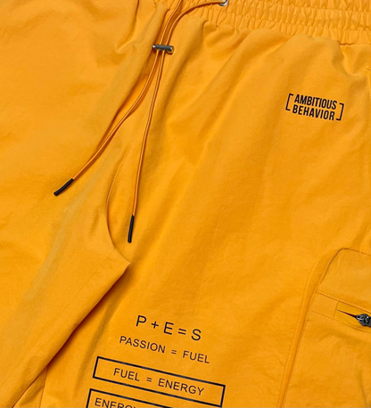 Red Tag P.E.S Nylon Cargo Short - Orange | Red Tag Brand _3