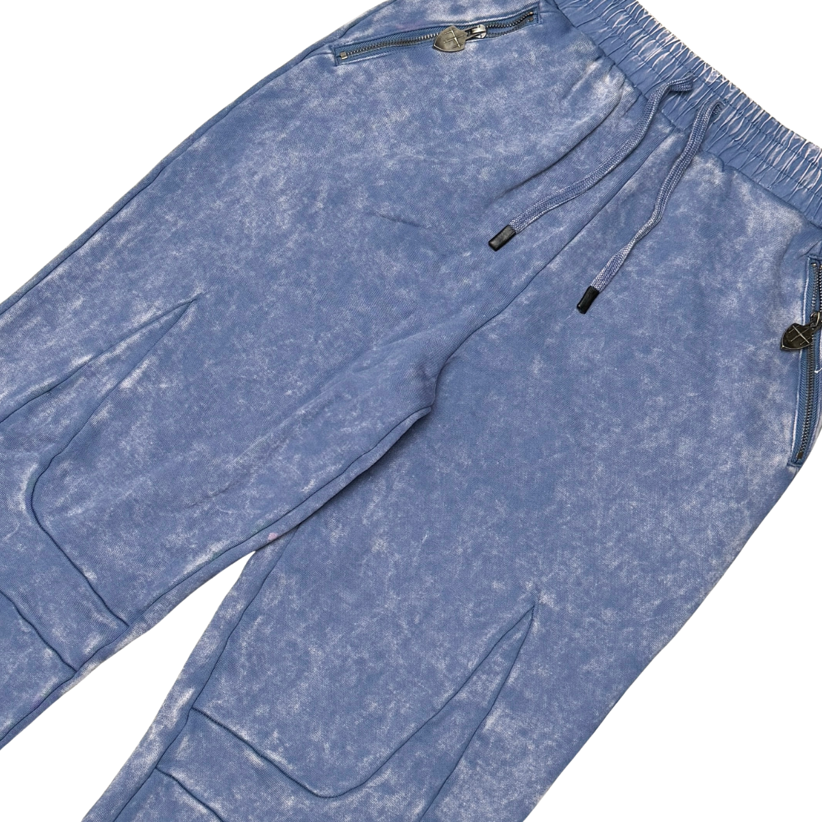 Unknown Sculpted Panel Acid-Wash Joggers by Unknown, view 6