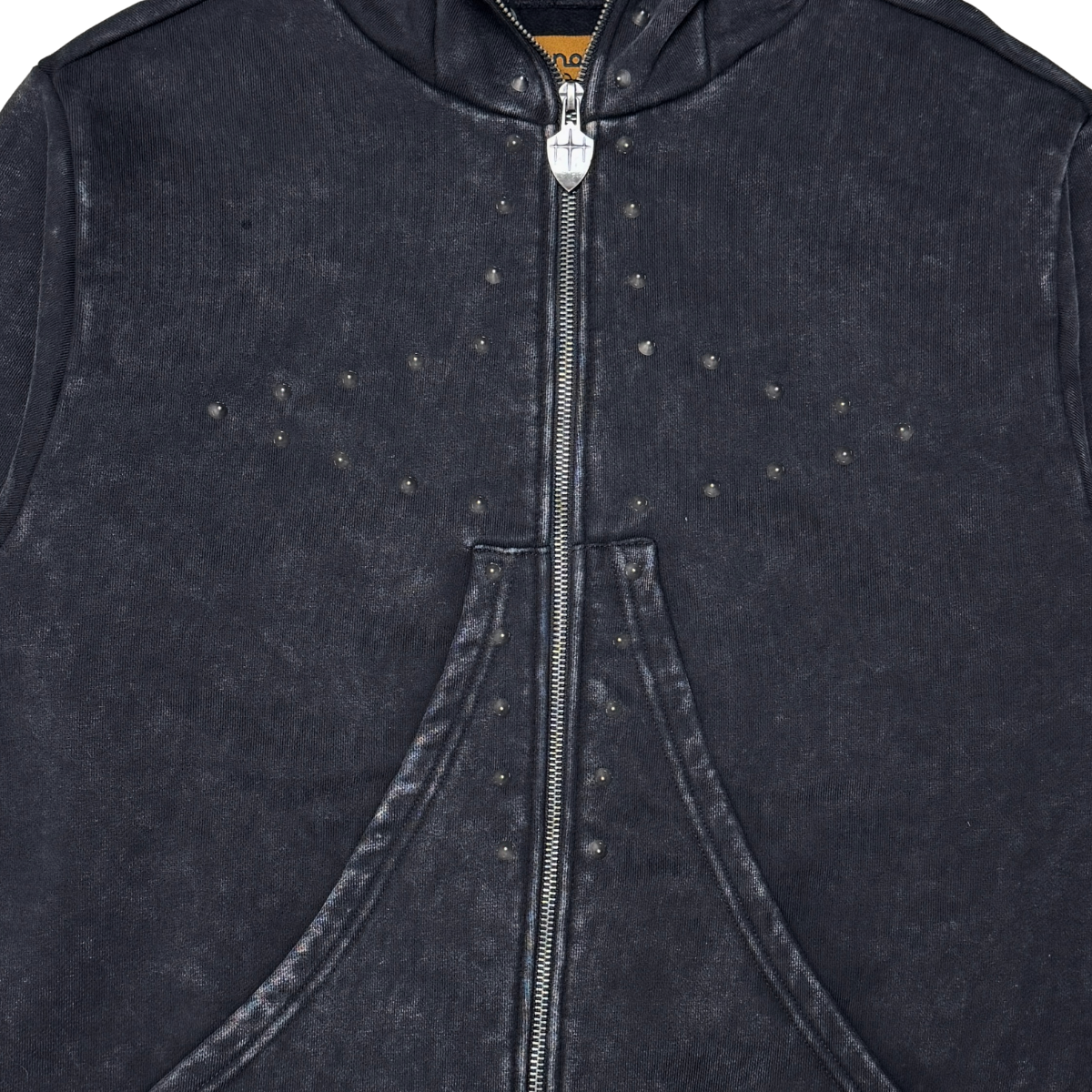 Unknown Winged Rivet Zip Hoodie by Unknown, view 5