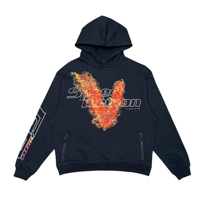 Demon flame hoodie