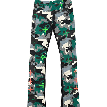 Elongated bootcut cargo