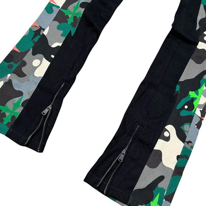 Elongated bootcut cargo