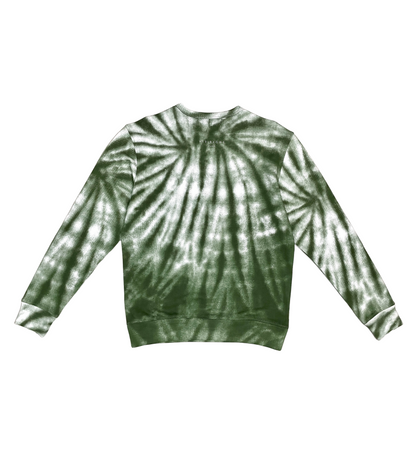 Invincible Tie Dye Crew Neck - Olive | Vie+Riche
 _2