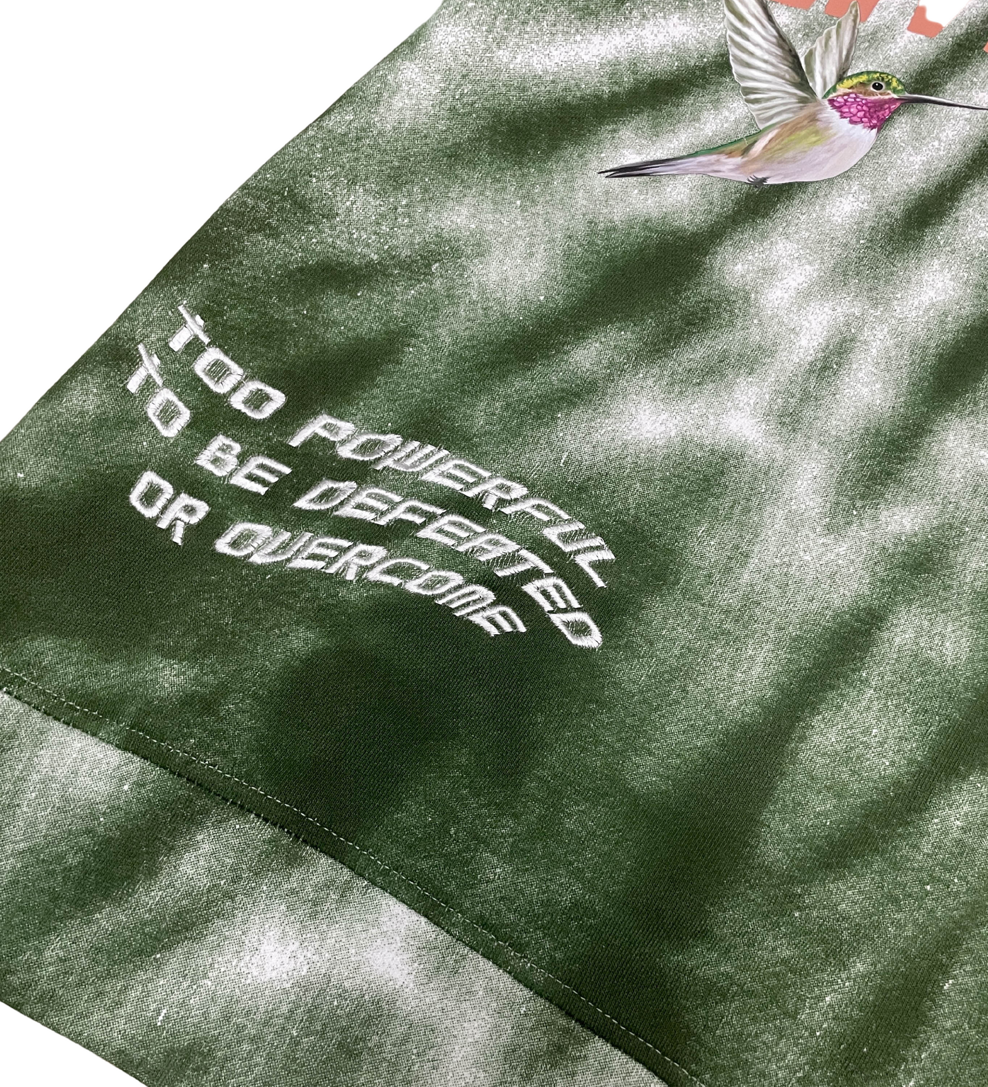 Invincible Tie Dye Crew Neck - Olive | Vie+Riche
 _4