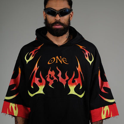 One love short sleeve hoodie