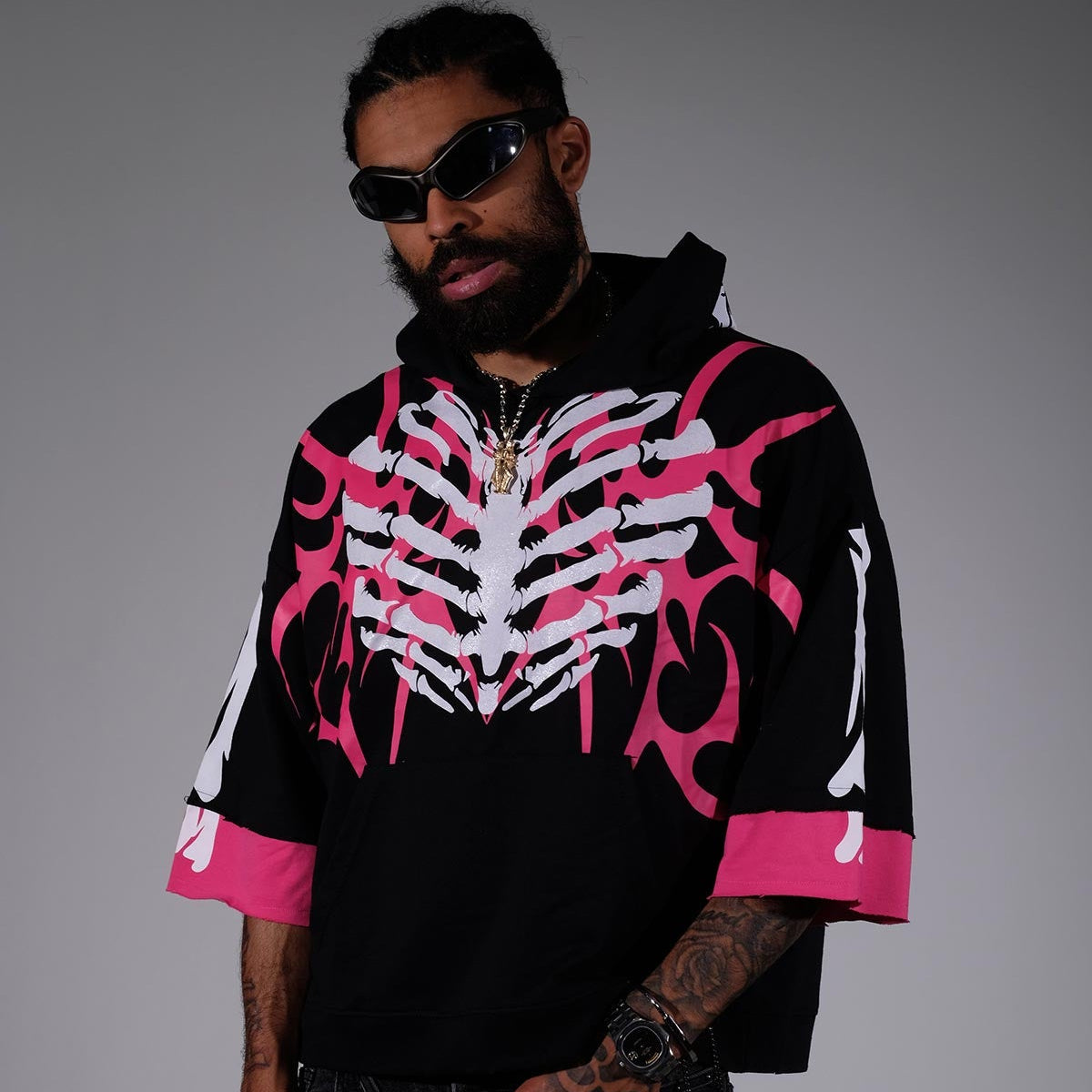 Xray short sleeve hoodie