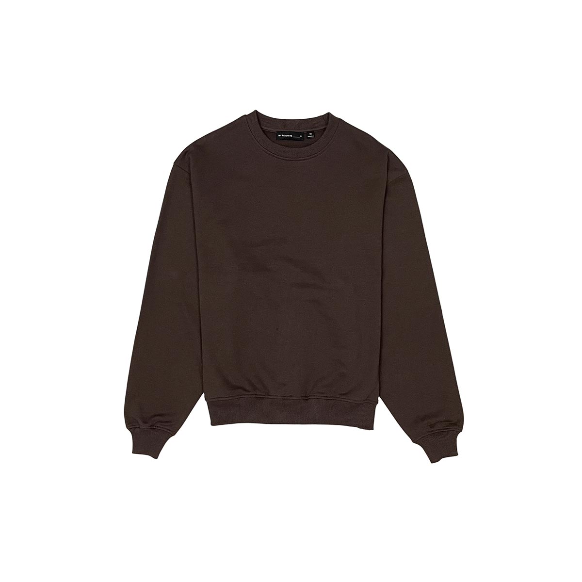 French terry crewneck sweater