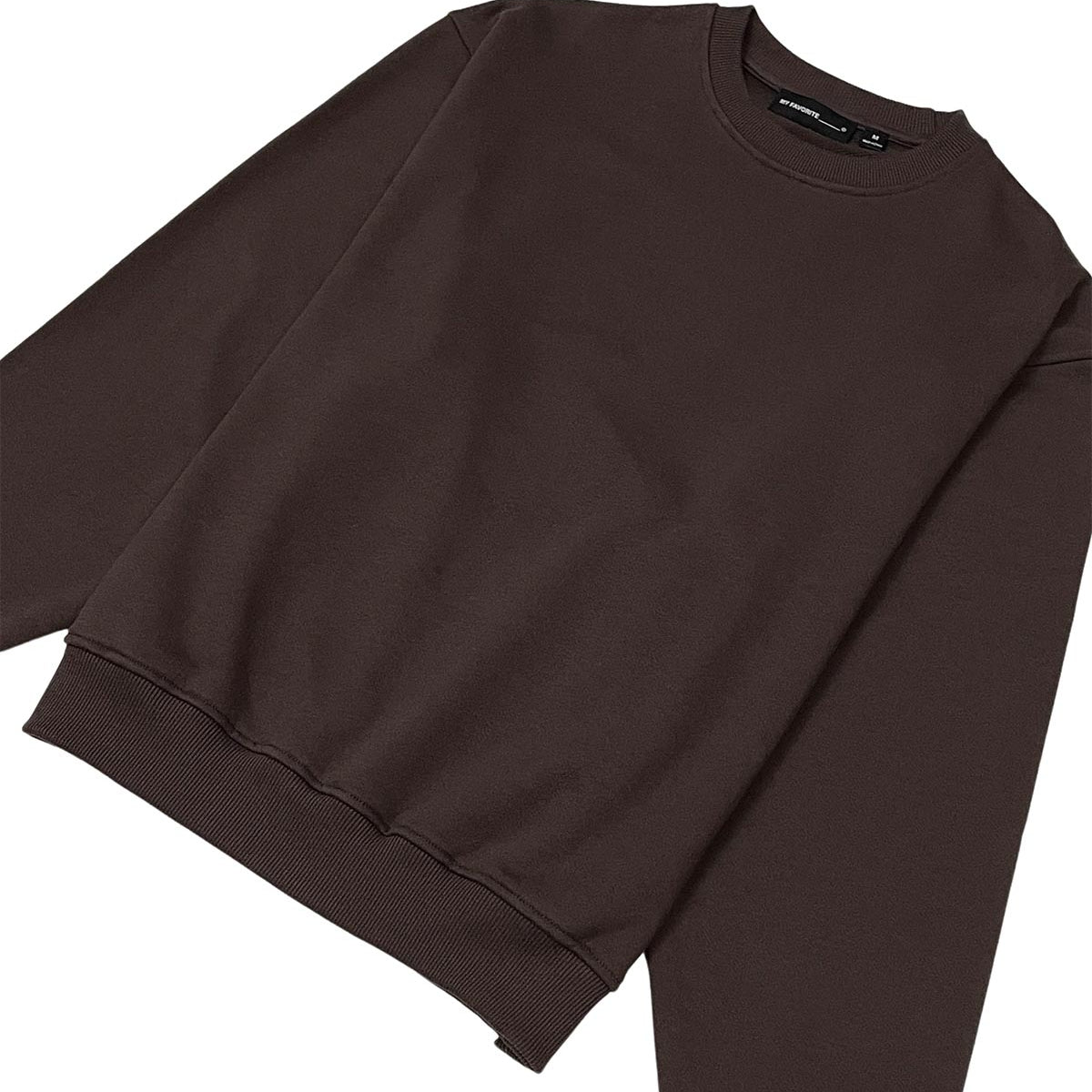 French terry crewneck sweater