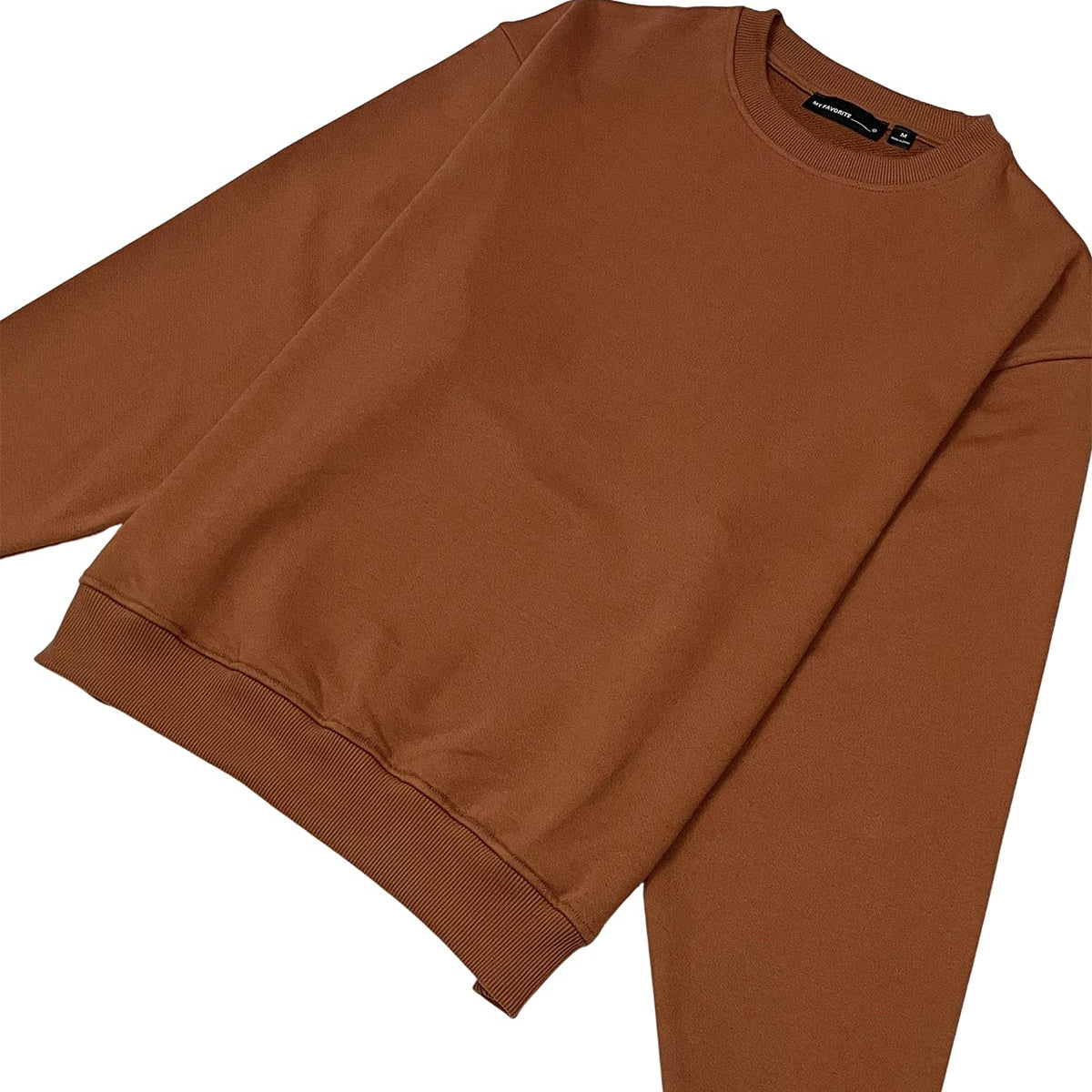 French terry crewneck sweater