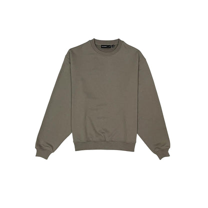French terry crewneck sweater