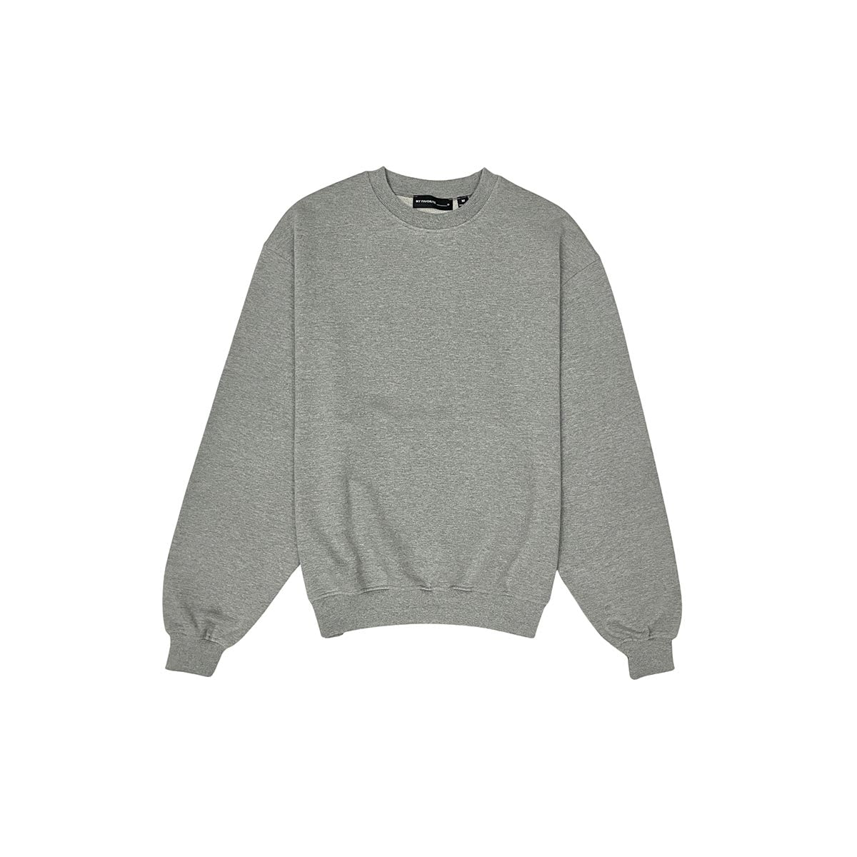 French terry crewneck sweater