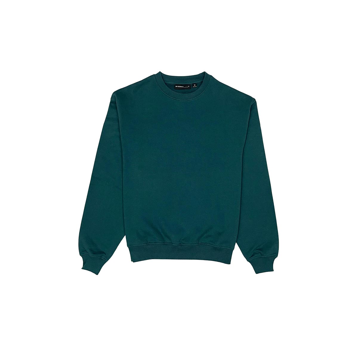 French terry crewneck sweater