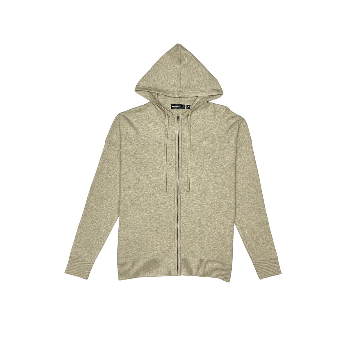 Viscos poly double knit zip up hoodie by My Favorite, view 3