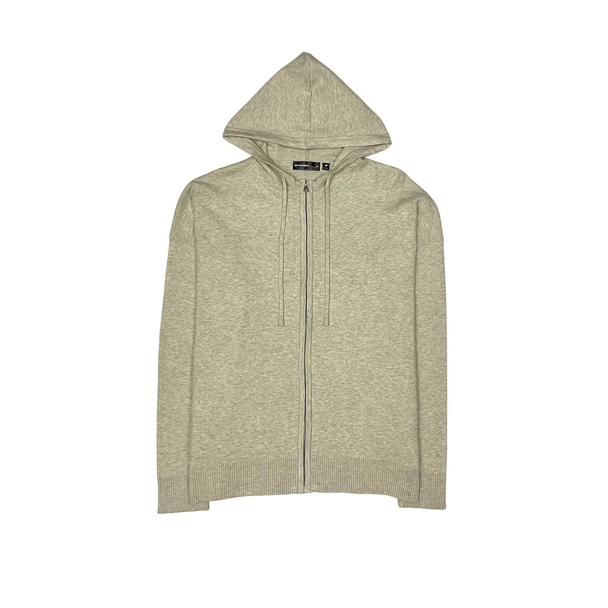 Viscos poly double knit zip up hoodie