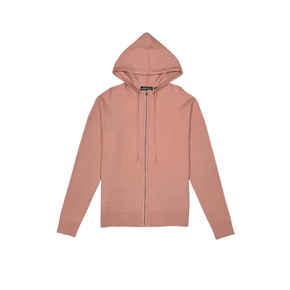 Viscos poly double knit zip up hoodie
