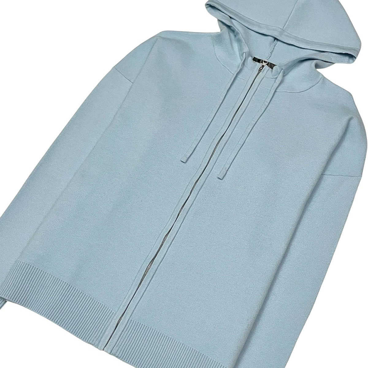 Viscos poly double knit zip up hoodie by My Favorite, view 27