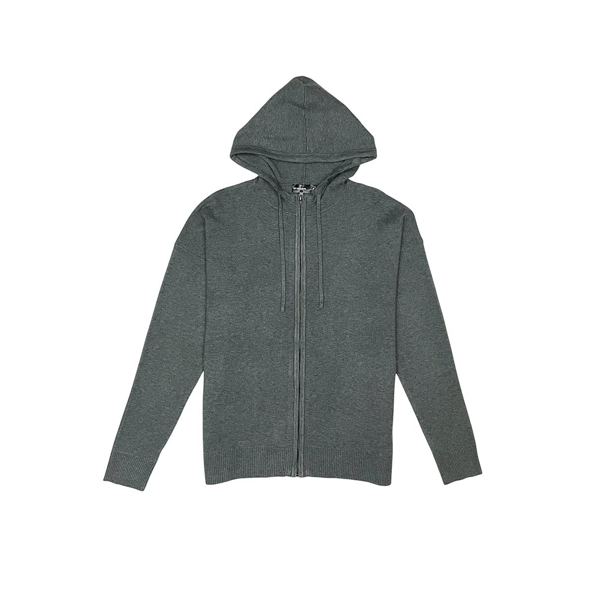 Viscos poly double knit zip up hoodie by My Favorite, view 6