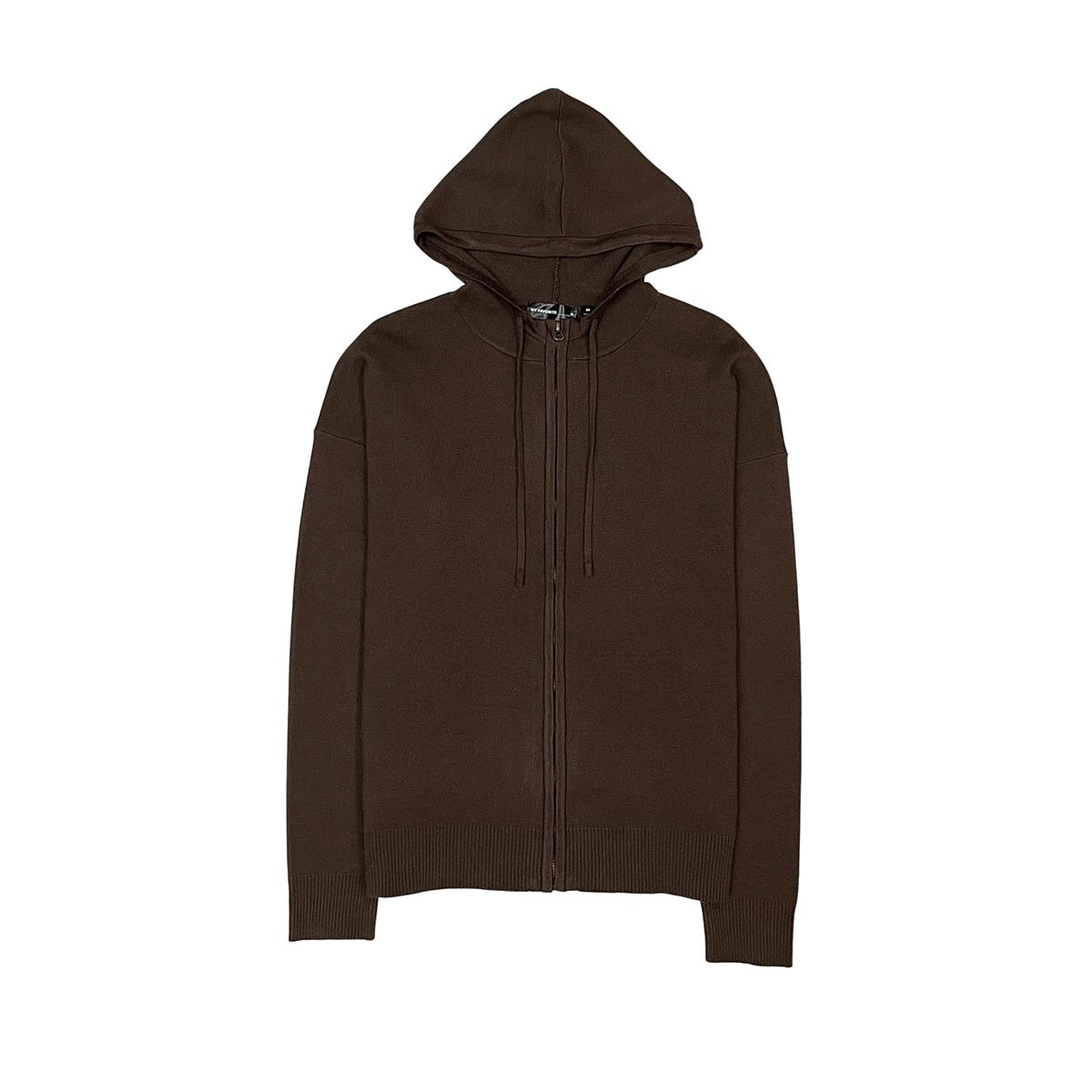 Viscos poly double knit zip up hoodie