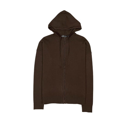 Viscos poly double knit zip up hoodie