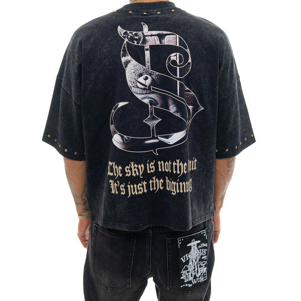 Stray dream big wide & crop fit tee