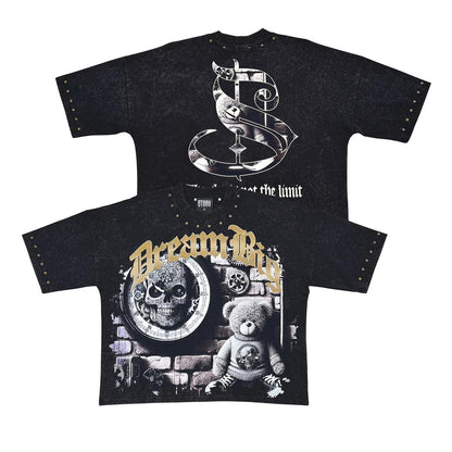 Stray dream big wide & crop fit tee