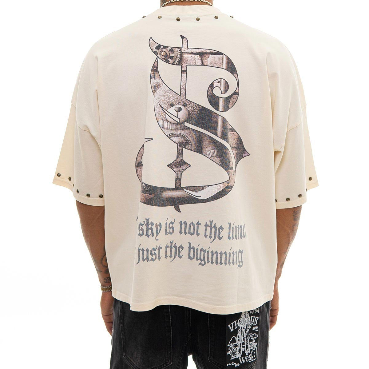 Stray dream big wide & crop fit tee