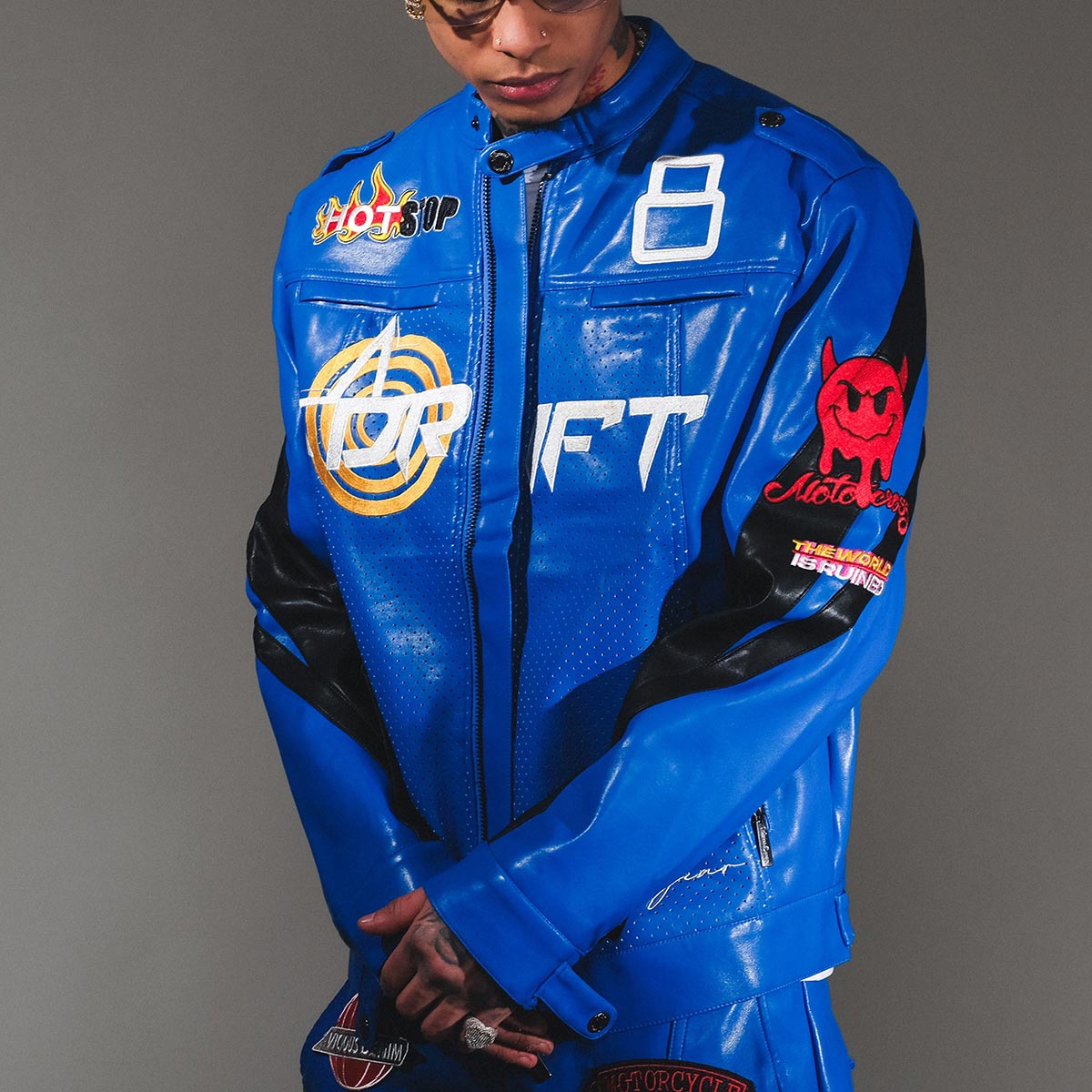 Racer vegan leather jacket