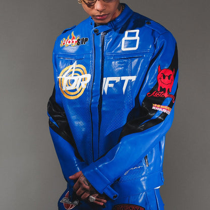 Racer vegan leather jacket