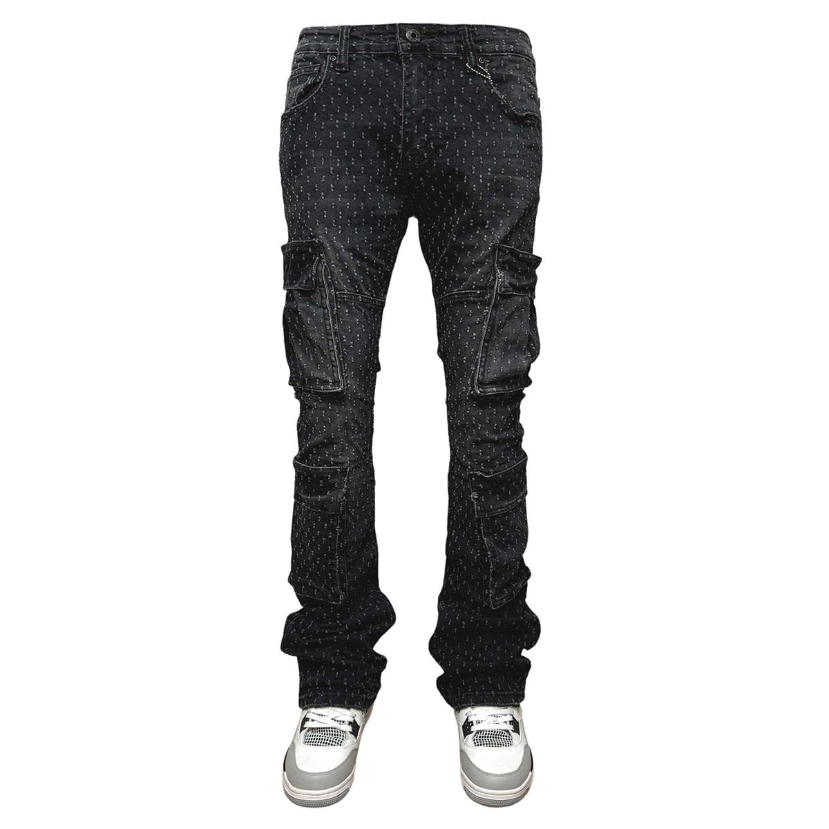 Dual cargo flared pants by Vicious, view 8