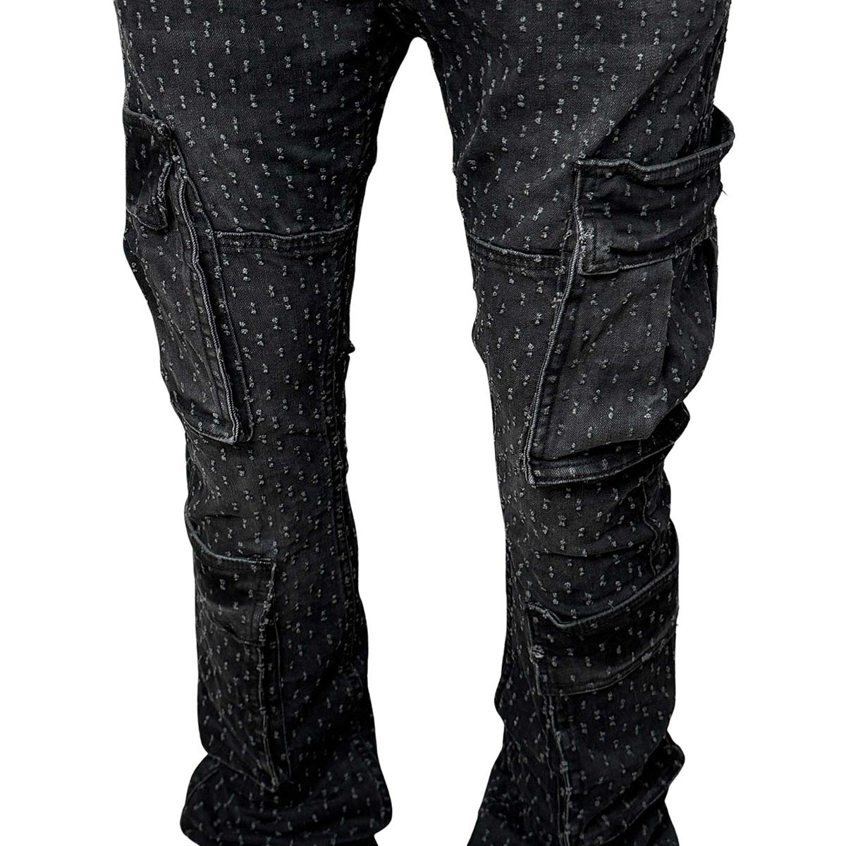 Dual cargo flared pants